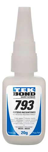 Kit 2 Cola Adesiva Instantânea Tekbond 793 20g