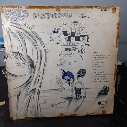 Vinil Lp Os Mutantes 1968 Mono, Chia Mas Não Pula