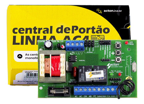 Central Placa Motor Portão Universal Ac4 Flex Ppa Garen Rcg