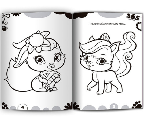 Imagem 2 de 4 de Livro Para Colorir Infantil 365 Desenhos Princesas Disney