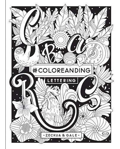 Libro Coloreanding Lettering De Gale