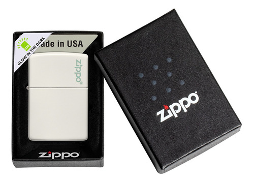 Imagen 4 de 10 de Encendedor Zippo Lighter Glow In The Dark Logo