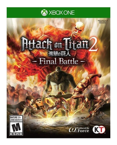 Attack on Titan 2: Final Battle  Standard Edition Koei Tecmo America Xbox One Físico