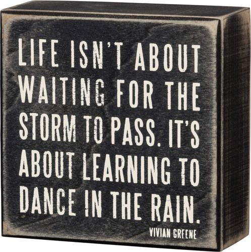 Cuadro Frase  Life Isn't About Waiting Para Hogar Apoyar