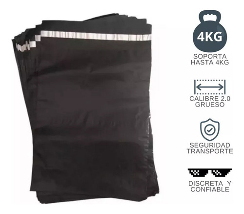 Bolsa Seguridad Sobre Autoadhesivo Envios 20x30cm X 20 Und