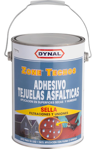 Adhesivo Para Teja Asfaltica 1 Gl (3.8lts) Zone Techo Dynal 