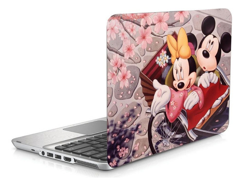 Skin Adesivo Protetor Para Notebook 15 Wide Mickey Minnie D1