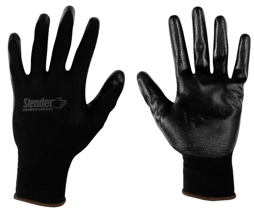 Guantes Mecánico Palma Nitrilo Talle 9 Slender (12 Pares)