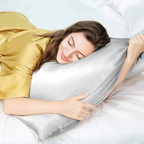 Funda De Almohada De Seda Natural, Para Cabello Y Piel Con C