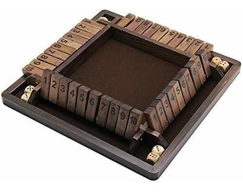 Juegoal - Juego De Dados De Madera Para 4 Jugadores, Versió