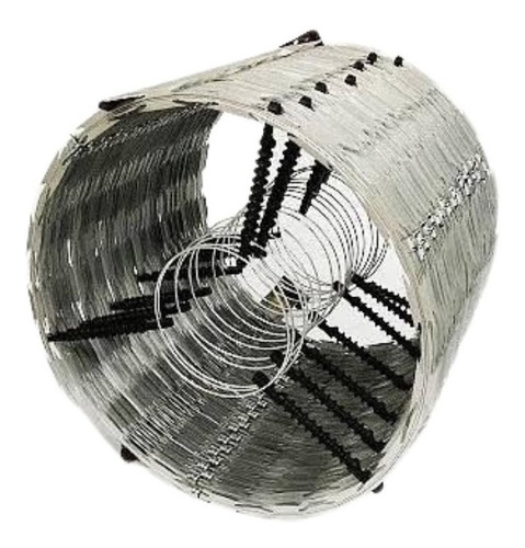 15 Metro Concertina Eletrificada Dupla 45cm Com Centra Cerca