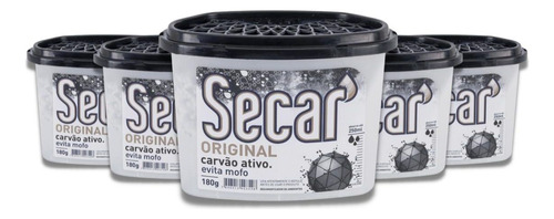 Aromatizante Secar Evita Umidade Fungos Armário Guarda Roupas em pote neutro 180 g pacote x 5