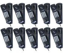 Comprar Kit 10 Telefones Com Fio Gôndola Preto Tc 20 Intelbras