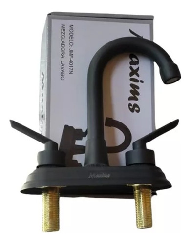 Mezcladora Lavabo Tipo Bar Metal Negro Jmf-4017n
