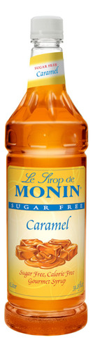 Jarabe Monin Sugar Free Caramelo Botella 1 Litro