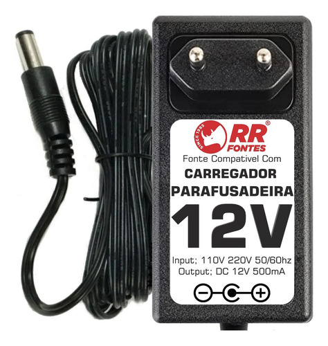 Fonte Carregador 12v Para Parafusadeira Klatter Makita Tork