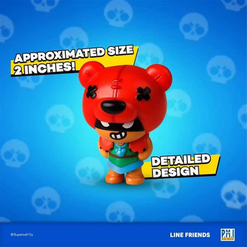 Conjunto De 8 Bonecos Brawl Stars, Pacote Com 8