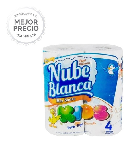 Papel Higienico 30m 4 Rollos Pack X12  -   Sa