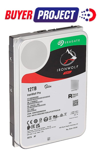 Disco Duro 12tb Seagate Ironwolf Sata 3.5'' Red Nas 24/7 New