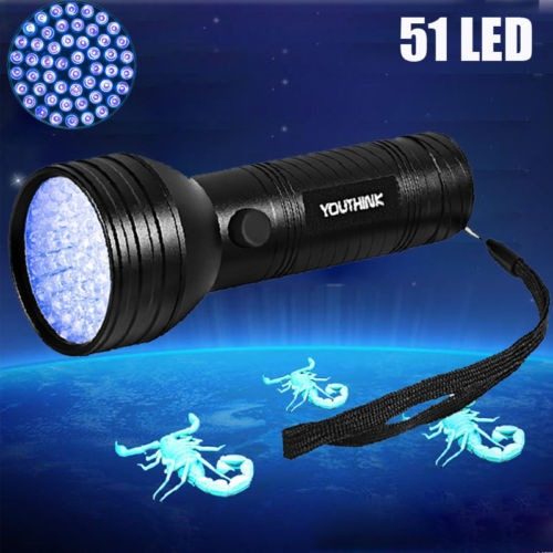 51 Uv Led Scorpion Detector Hunter Ultra Violeta Negra Antor