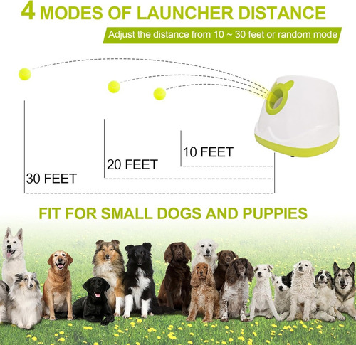 Lanzador Automatico De Pelotas Para Perros Control Remoto