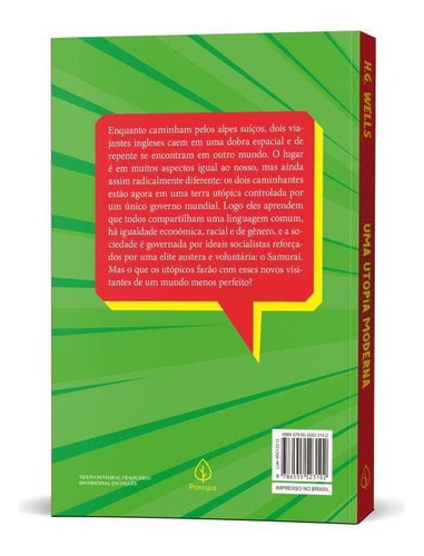 Uma Utopia Moderna, De Wells, H. G.. Editora Principis, Capa Mole Em Português