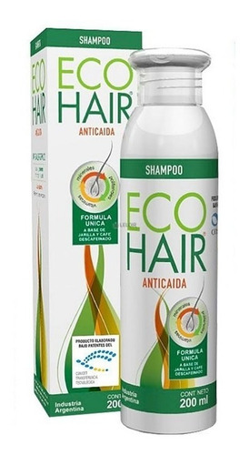 Eco Hair Shampoo Crecimiento Capilar Anti Caida X 200 Ml 