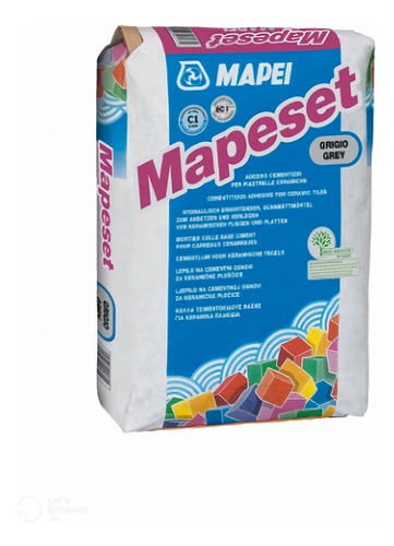 Pegamento Para Ceramica Mapeset Gris Mapei X25 Kg