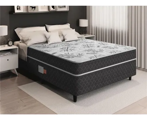 Cama Box Conjugada De Espuma Casal Ortopedica D28 Unique