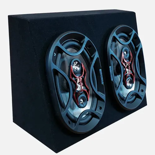 2 Alto Falante Automotivo Bravox 69 6x9 + Caixa Carpete Top