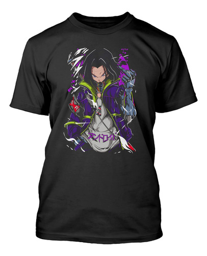 Polera Androide 17 Robot Anime Moda Hombre Mujer Juvenil