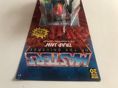 Trapjaw Motu Origins Trap Jaw Mandibula Retro Unpunched Card (Usado)