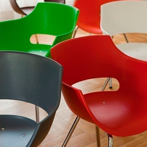Imagen 2 de 4 de Silla De Diseño Frida Cromada Colors