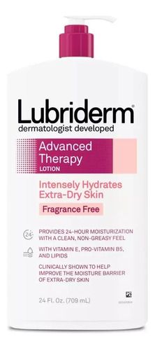  Crema hidratante para cuerpo Lubriderm Advance Therapy Fragrance-Free en dosificador 473mL