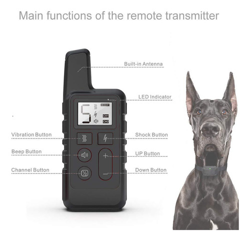 Collar Electrónico De Adiestramiento Para Perros, 500 M