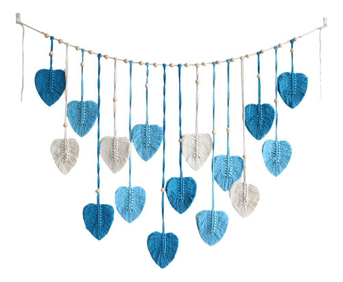 Macrame Colgante De Pared Hojas Borla Decoración Adornos