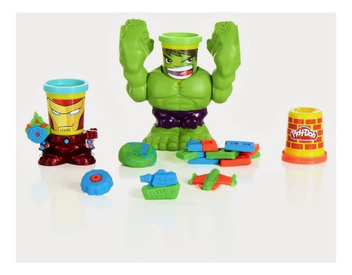 Hulk Avengers Marvel Play Doh Can Heads Ref: B0308 Hasbro