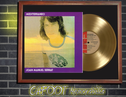 Joan Manuel Serrat Mediterraneo Tapa Lp Y Disco Oro Cuadro