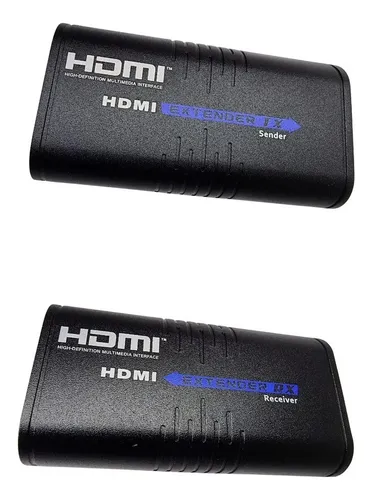 Kit Extensor Hdmi Pela Rede Ip Switch At 120m Cabo Cat5e 6