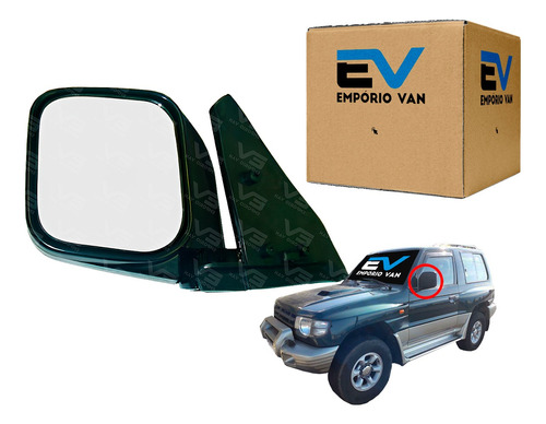 Espelho Retrovisor  Pajero 2.8 94/99 Lado Esquerdo