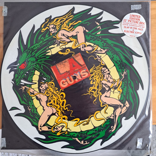 Vinilo L.a. Guns, Some Lie 4 Love 12 PuLG Pict Disc 1991 Exc