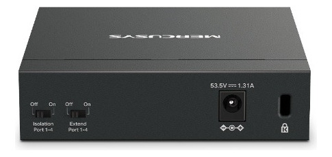 Switch Mercusys Ms105gp De 5 Puertos Gigabit C/4 Puertos Poe