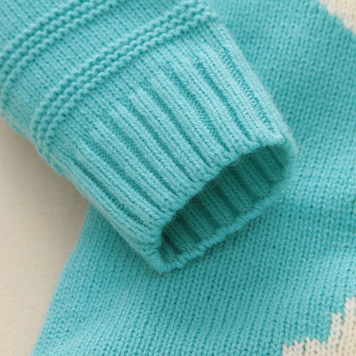 Mameluco De Invierno De Punto Abrigado Con Conejo Para Niños