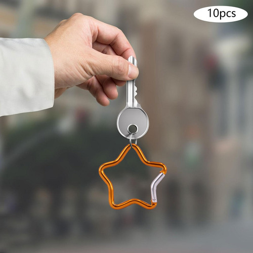 4 Mosquetón Con Forma De Estrella De Cinco Puntas, Clips