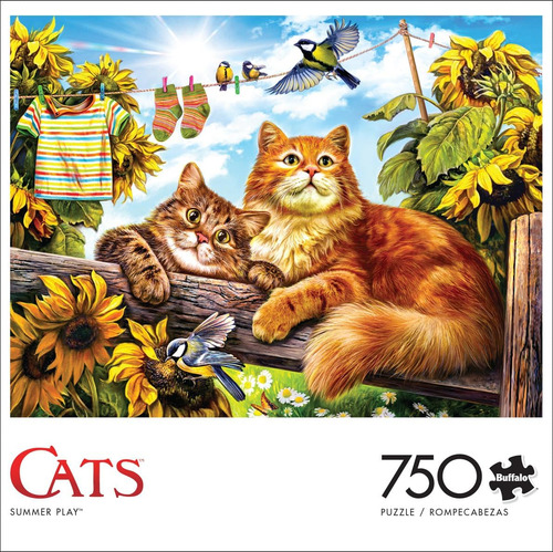 Buffalo Games - Summer Play - Puzzle De 750 Piezas Para...