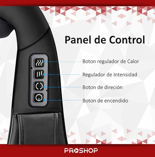 Masajeador Cervical Hombros Pies Shiatsu Calor Infrarrojo !