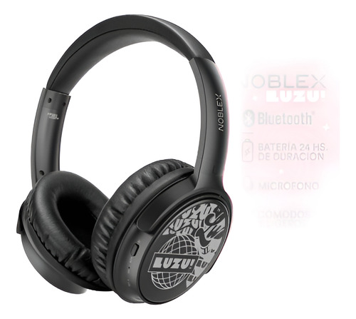 Noblex Bluetooth Hp350btw Luzutv Bateria Recargable Negro