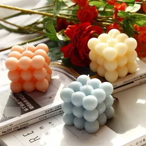 BUBBLE O BURBUJAS 4 - 6 BOCAS - Molde de Silicona para velas