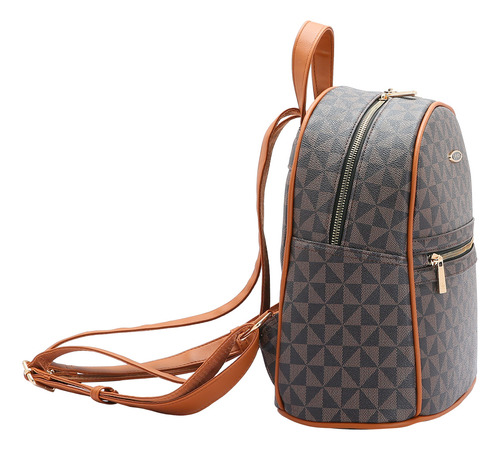 Bolsa Mochila Chenson Elemento Grafico Bolsa De Costas-mochila-mochila Bolsa - Café