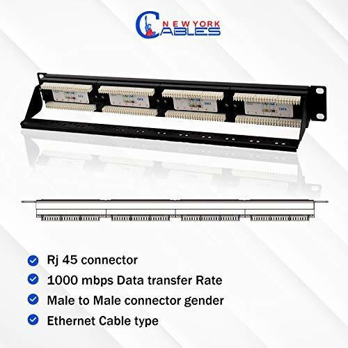 Panel Conexion 24 Puerto Cat6 1u Montaje Rack Pared 10